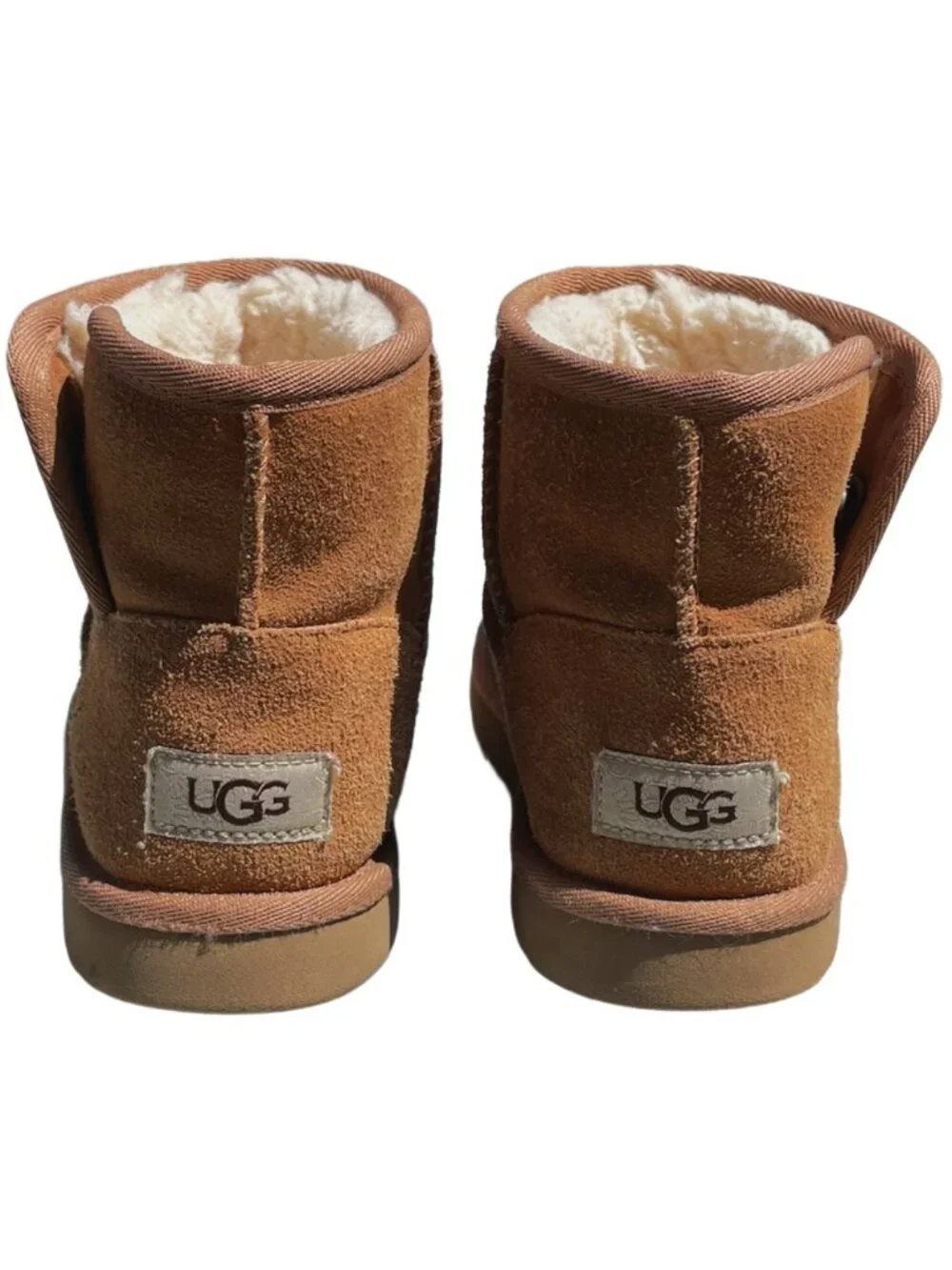 UGG Jona Chestnut Suede Mini Boots Kids Size 2